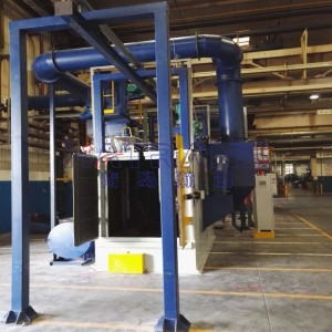 山东某意大利篮筐，紧固件抛丸清理机